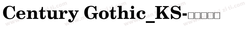 Century Gothic_KS字体转换